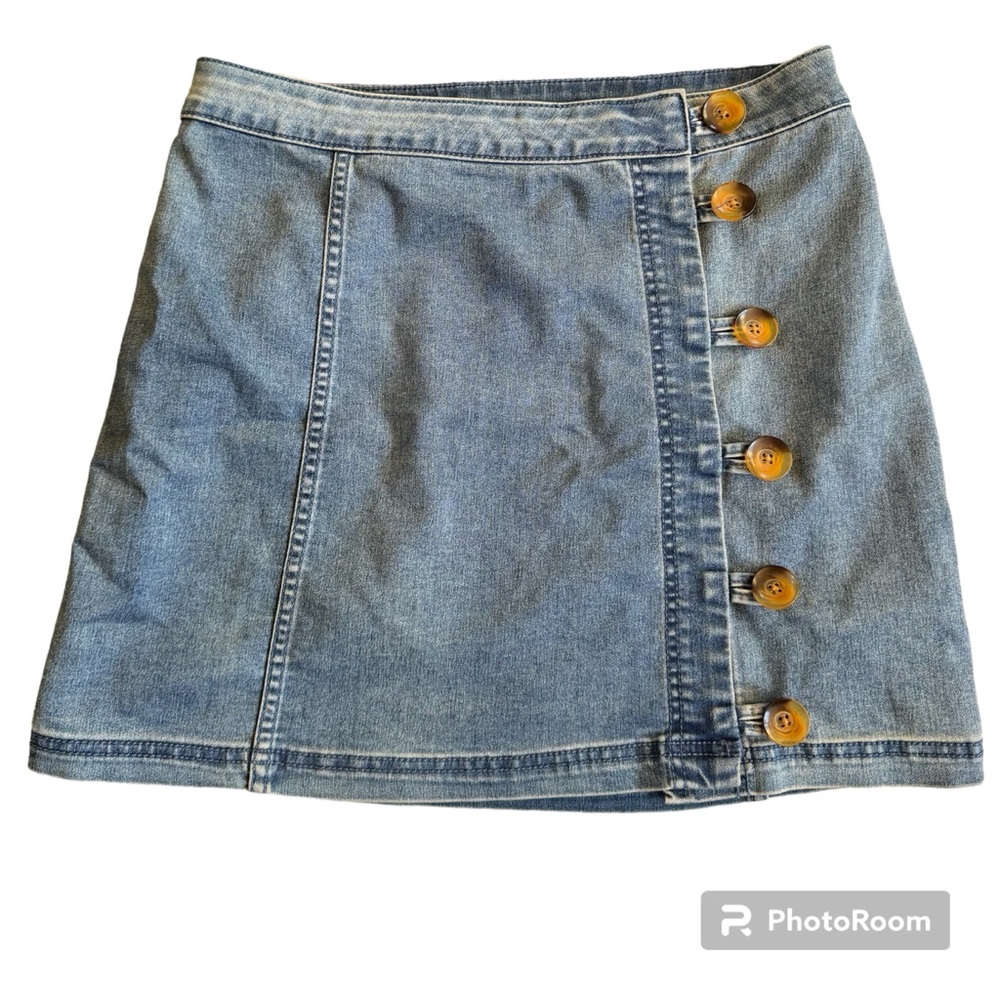 Free People Little Daisies denim skirt